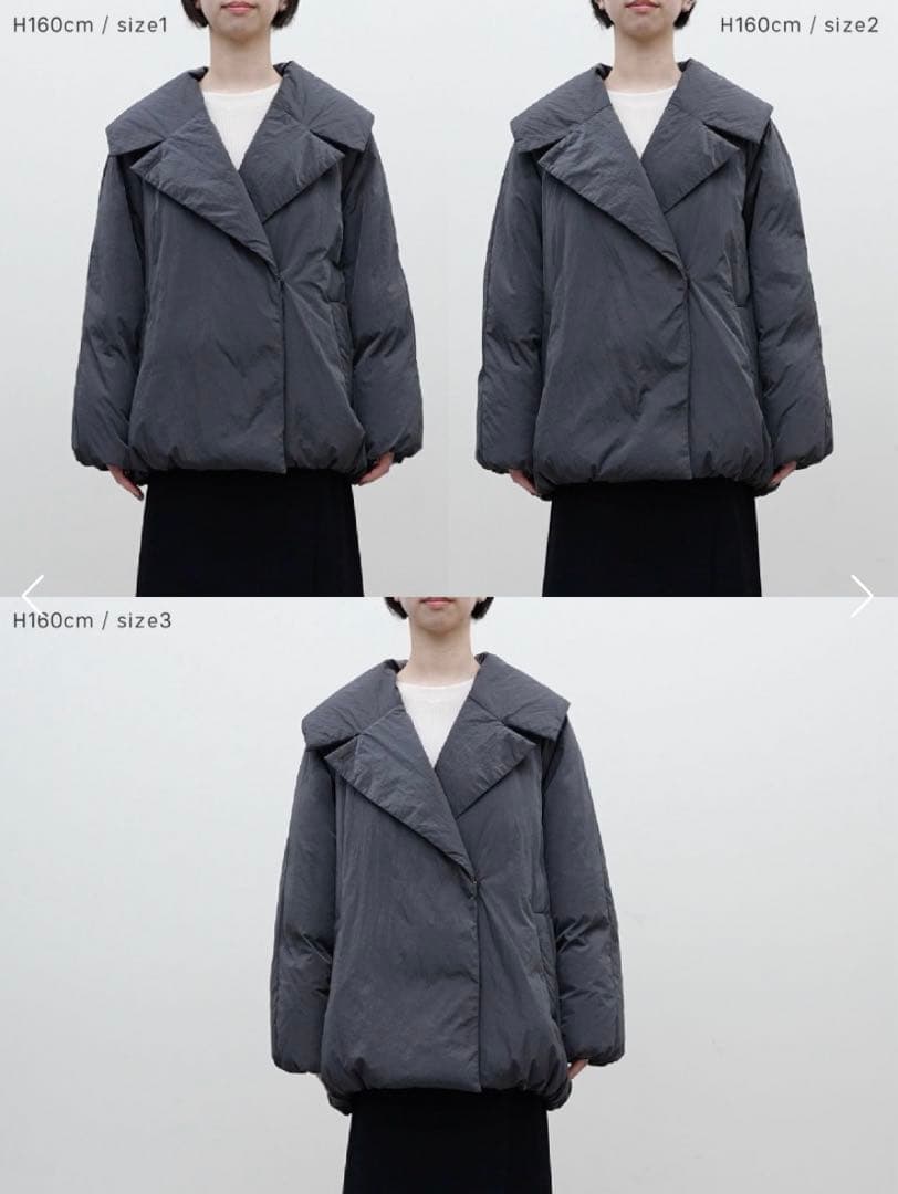 未使用】crewre クルーレ ダブルブレストダウンジャケット size2