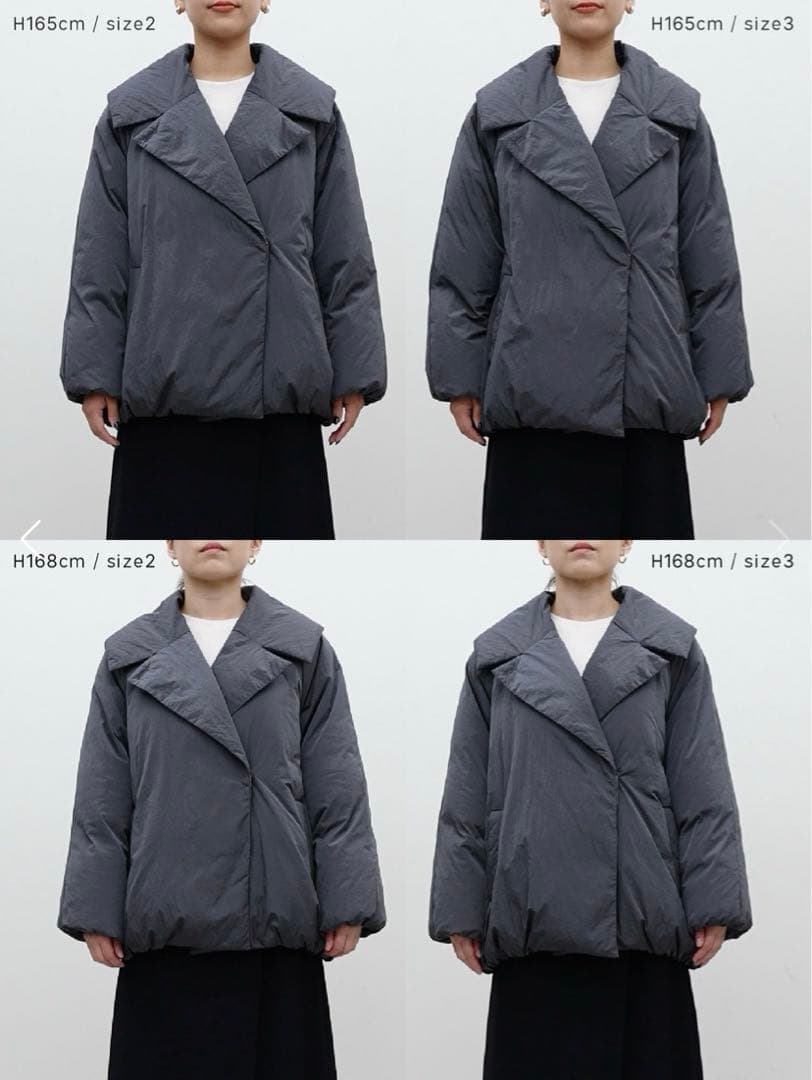 未使用】crewre クルーレ ダブルブレストダウンジャケット size2