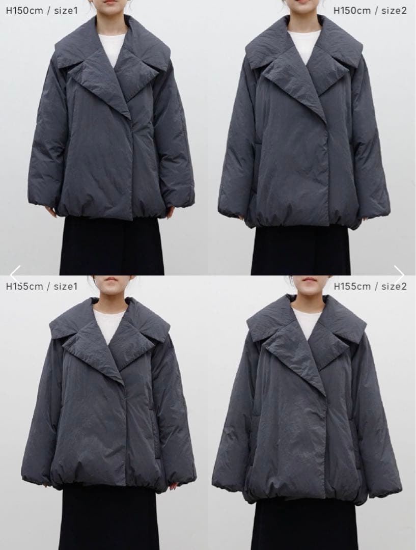 未使用】crewre クルーレ ダブルブレストダウンジャケット size2