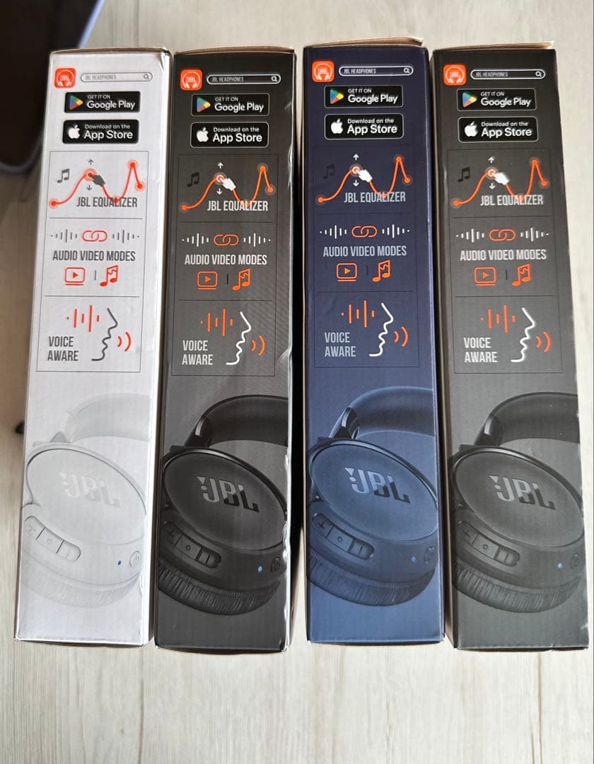 JBL TUNE 520BT 4個セット　白　黒×2 紺　新品未開封 JBL（ジェイビーエル） ヘッドホン 公式 Tune 520BT ワイヤレス