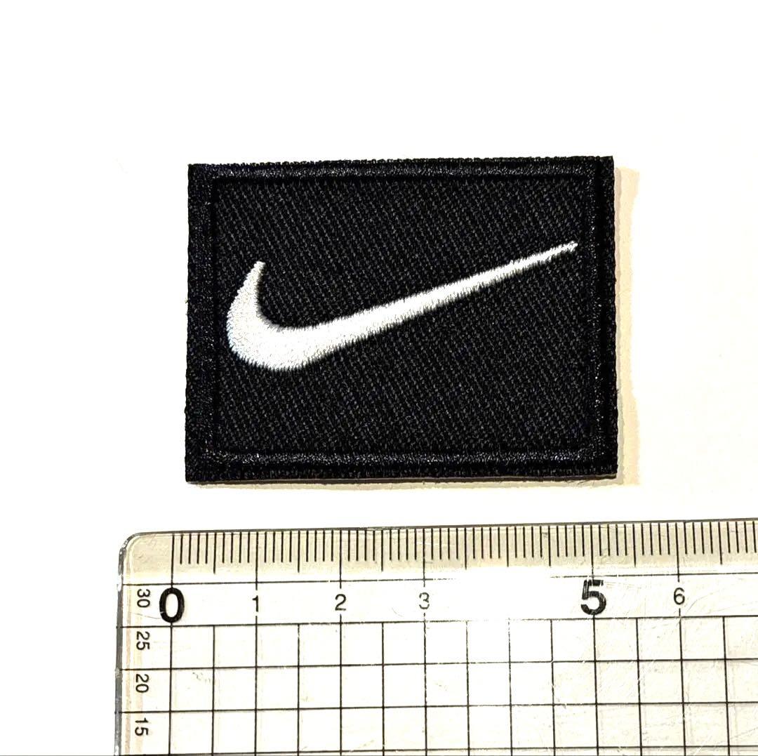 希少 レア NIKE 刺繍ロゴ アイロン ワッペン アップリケ ブラック