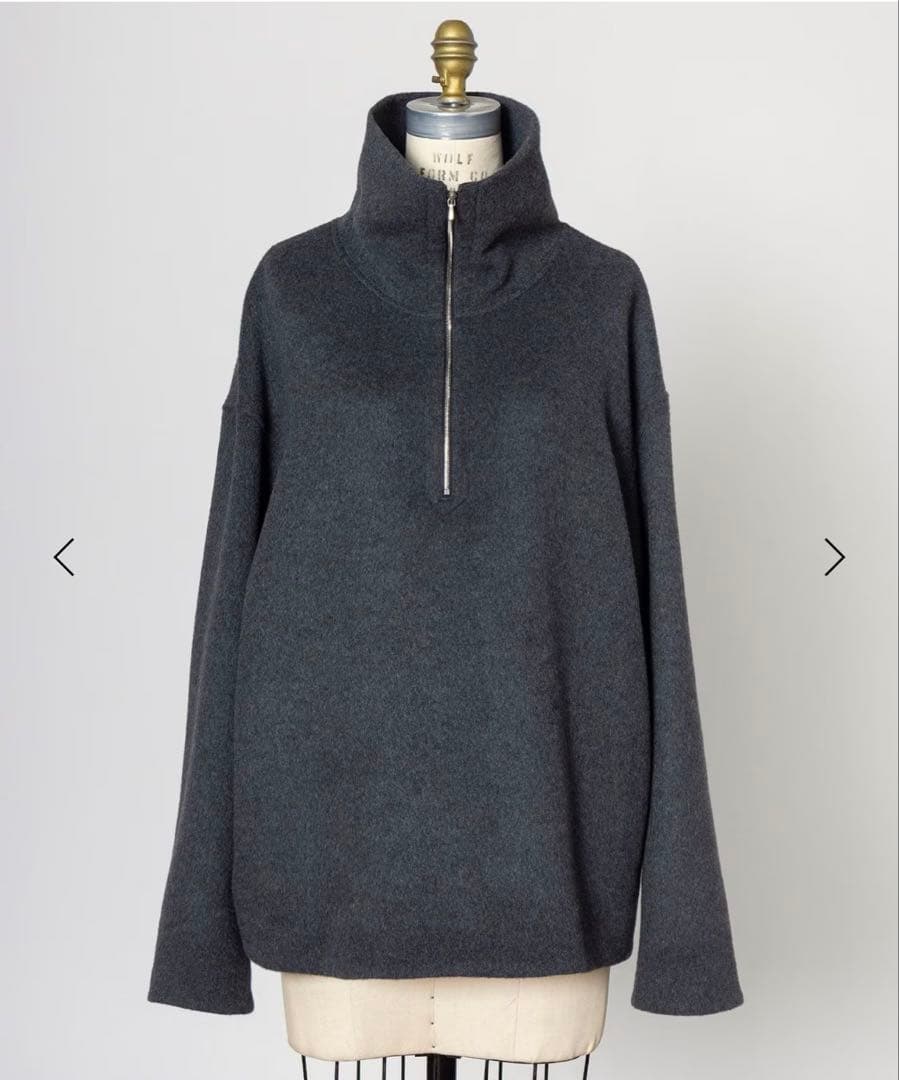 Drawer 2026リゾート カシミアハーフジップブルゾン36グレー アーバンリサーチ ドアーズ URBAN RESEARCH DOORS URD PRIMALOFT 中綿