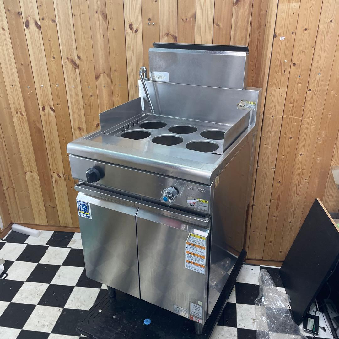 【岐阜市直接引き取り限定】タニコー　6口ゆで麺機　TGUS-60　2018年製 TGUS-60 タニコー 角型ゆで麺器 高さ800mm | 厨房ベース