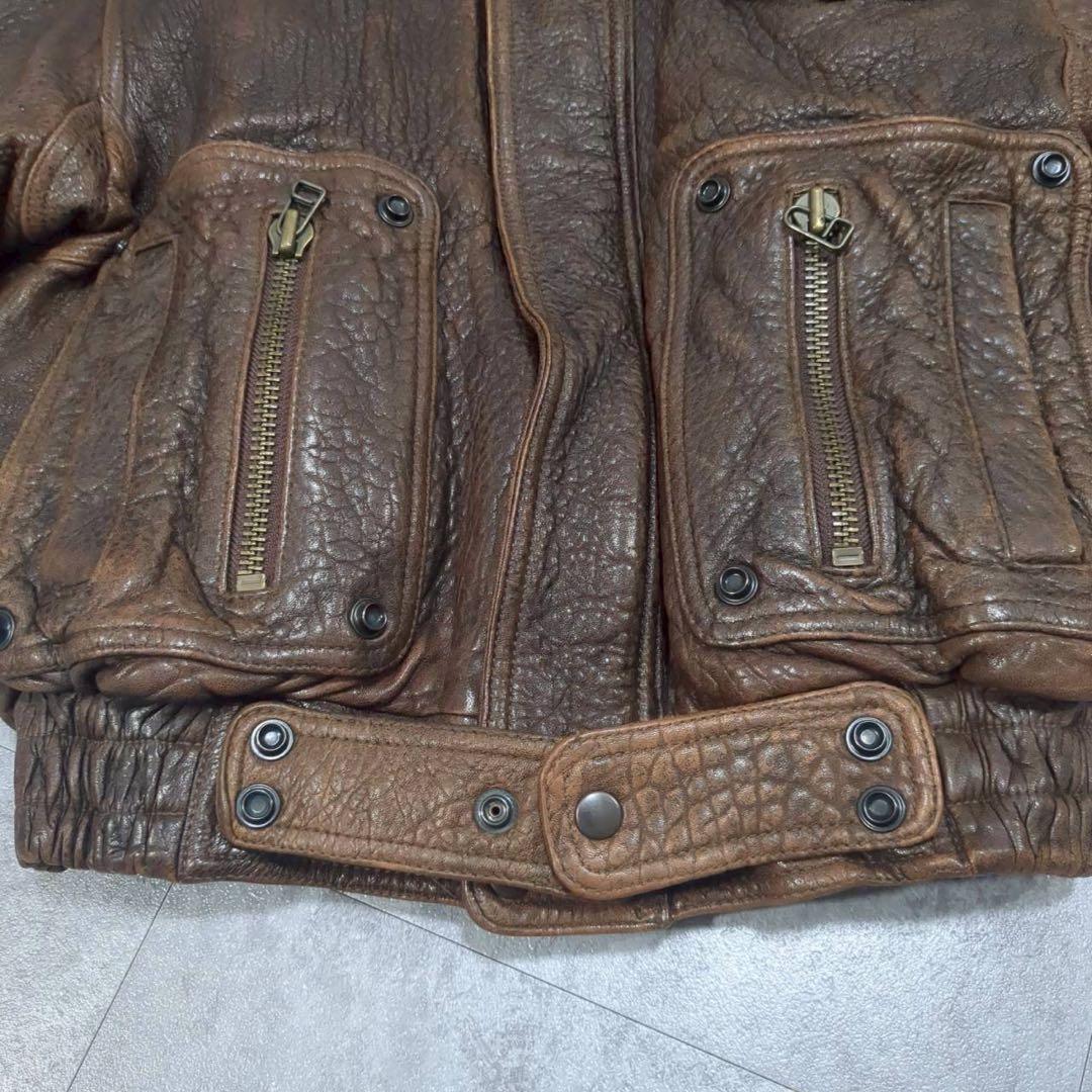 archive】Wind Armor ラムレザー フライトジャケット 短丈 S - メルカリ