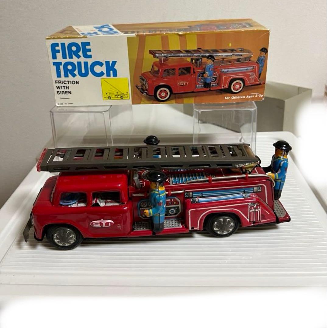 ブリキのおもちゃ（消防車　はしご車）