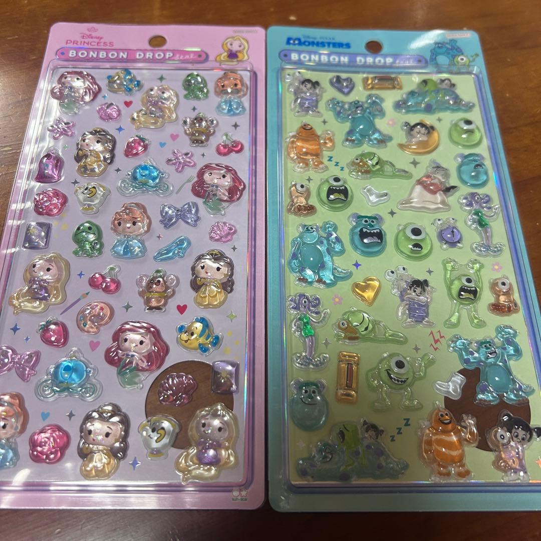 ボンボンドロップシール ディズニープリンセス モンスターズインク
