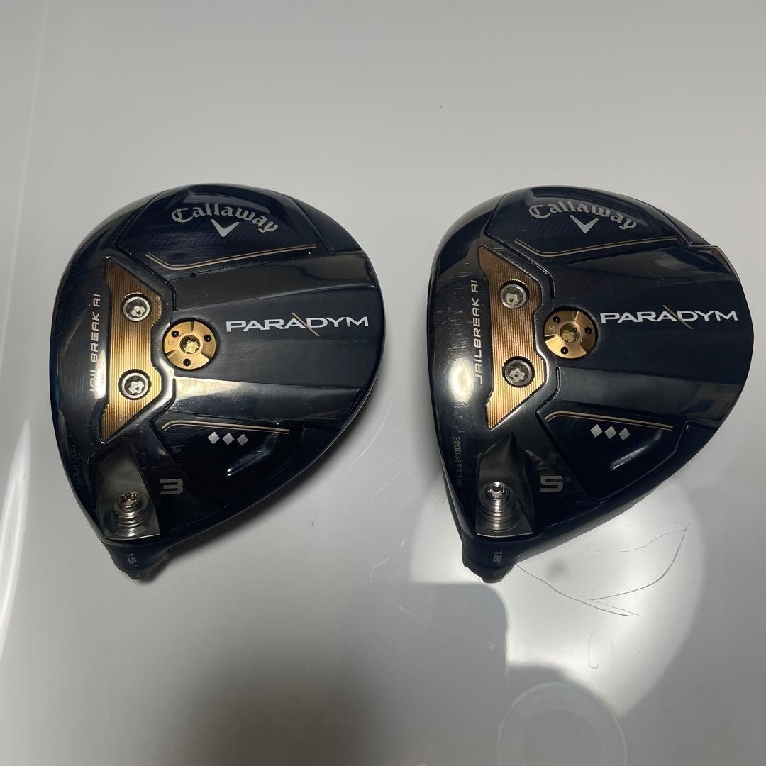 レフティ キャロウェイ パラダイムトリプルダイヤモンド 5w 3w ヘッド