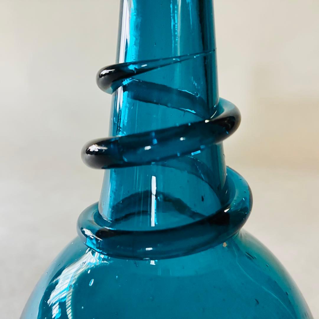 倉敷ガラス 小谷眞三 小谷真三 線巻瓶 花瓶