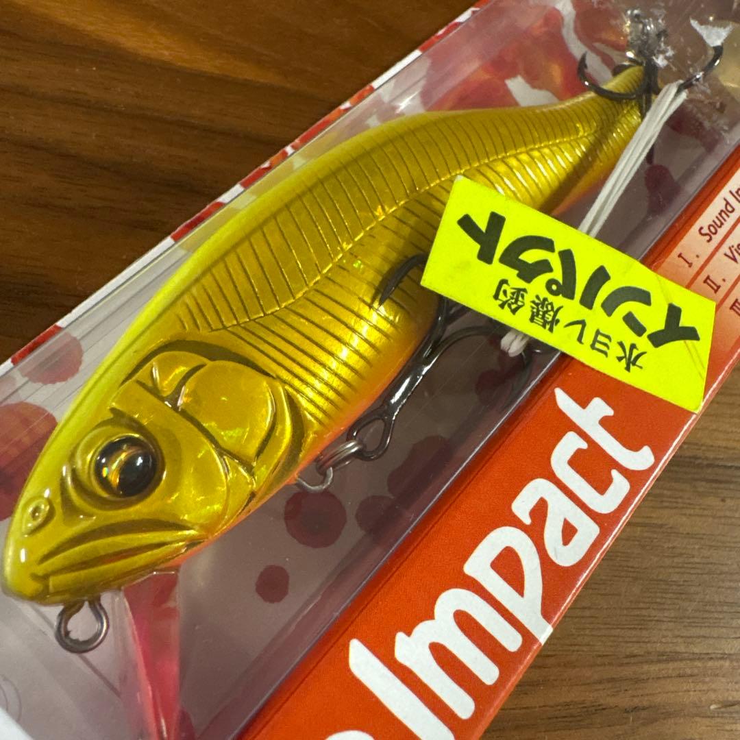 ☆オールド☆レア☆新品☆シマノ トリプルインパクト120 3個 ゴールド アユ