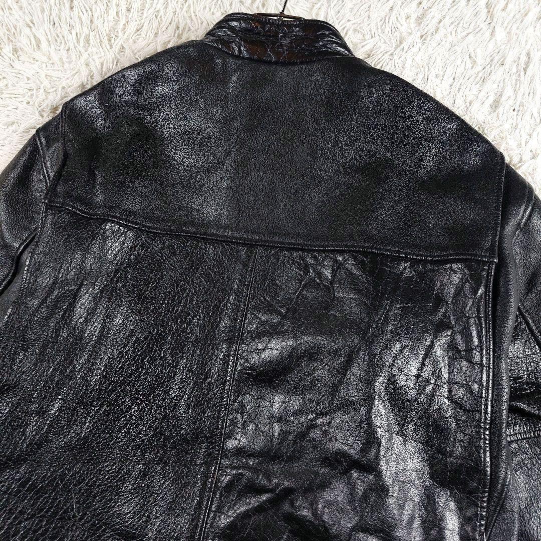 短丈 y2k archive 本革 シングルレザーライダース 90~00s 50 - メルカリ