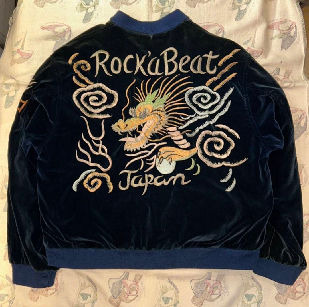 希少90'S クリームソーダ cream soda ピンクドラゴン別珍スカジャン