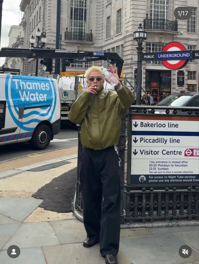 Zara レザージャケット 100% LEATHER BOMBER JACKET ZW COLLECTION LIMITED EDITION - Black