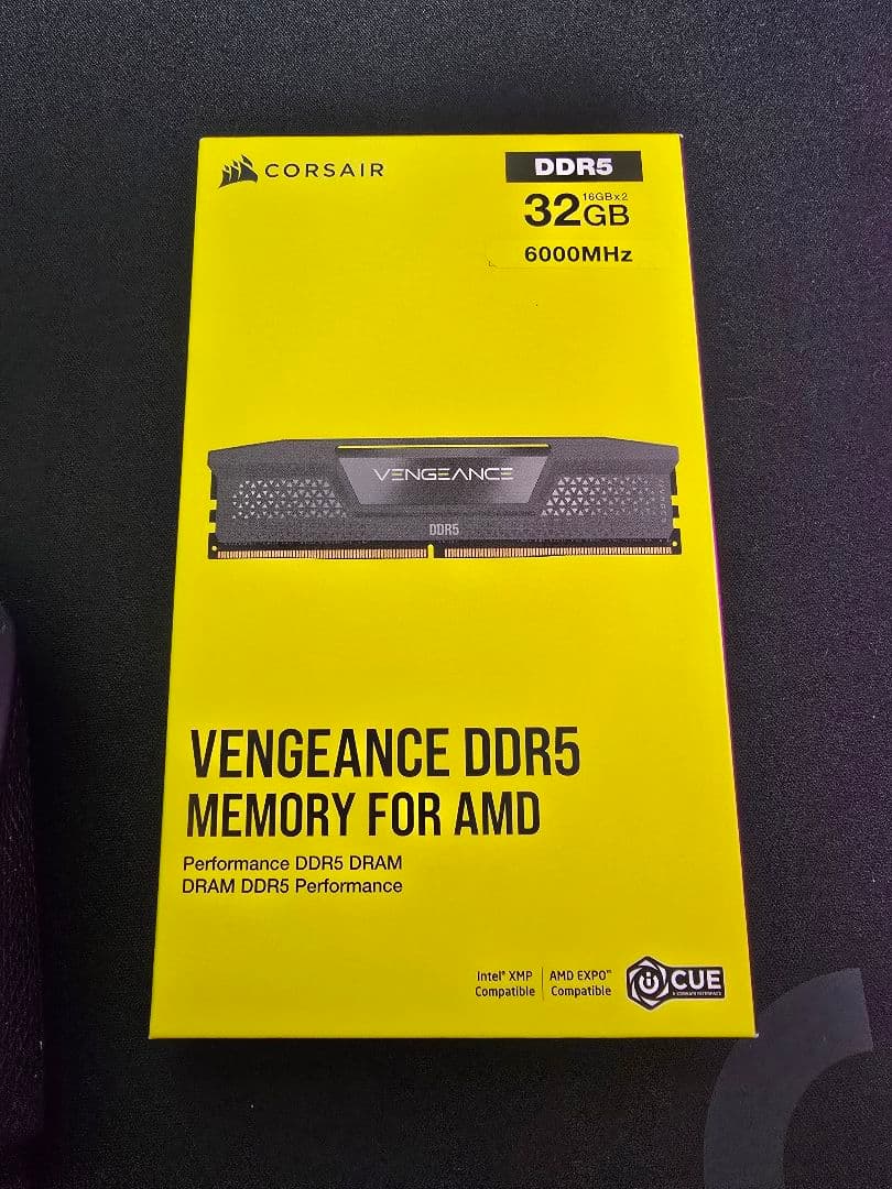 CORSAIR PCメモリ DDR5-6000MHz 32GB CORSAIR VENGEANCE RGB DDR5 RAM 32GB (2x16GB) 6000MHz CL30-36-36-76