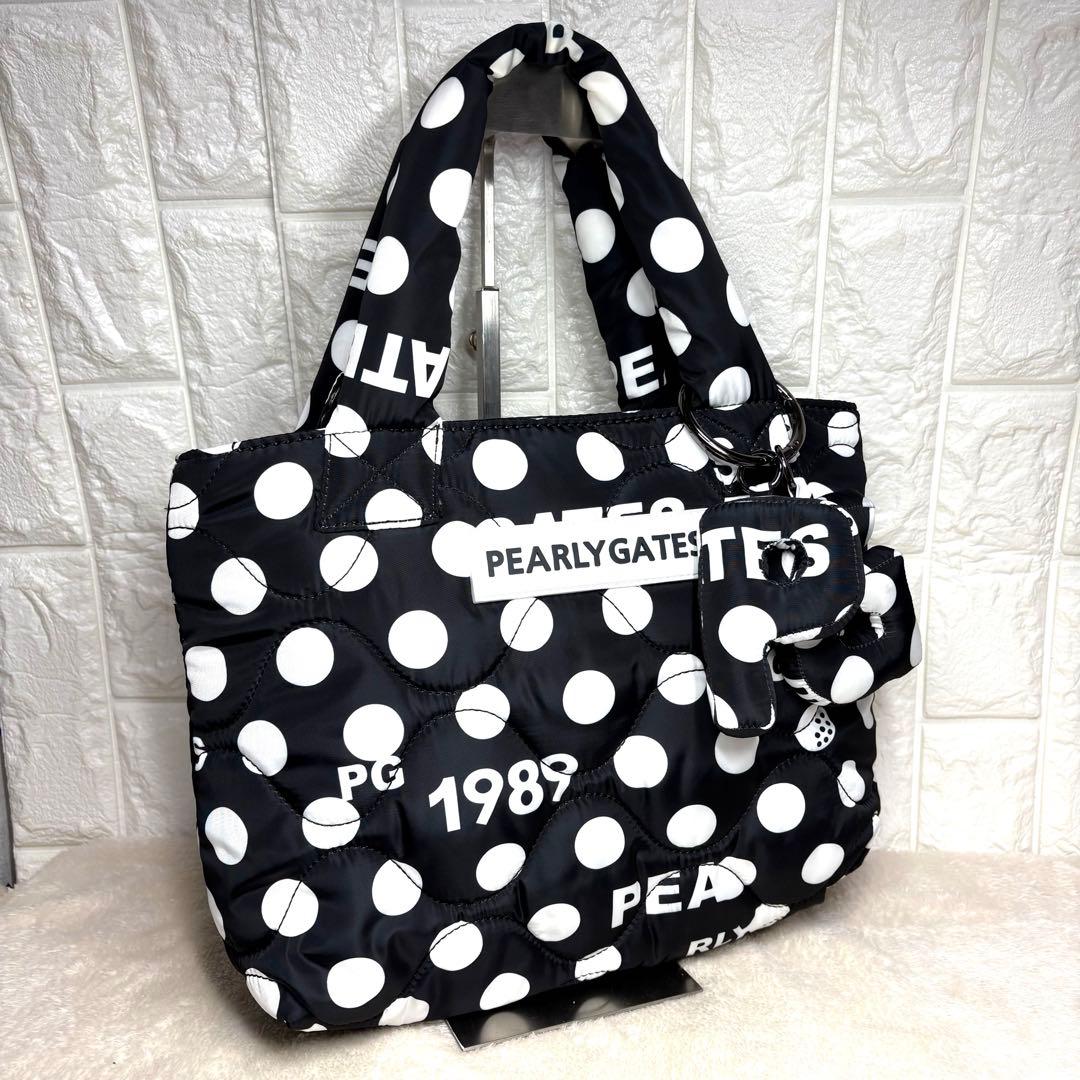 極美品】 PEARLY GATES ドット柄 カートバッグ ラウンドバッグ - メルカリ