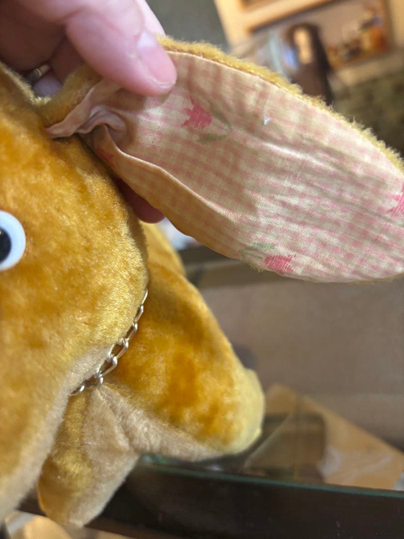 シュタイフ　犬　ぬいぐるみ　当時物　アンティーク　ヴィンテージ　ダックスフント