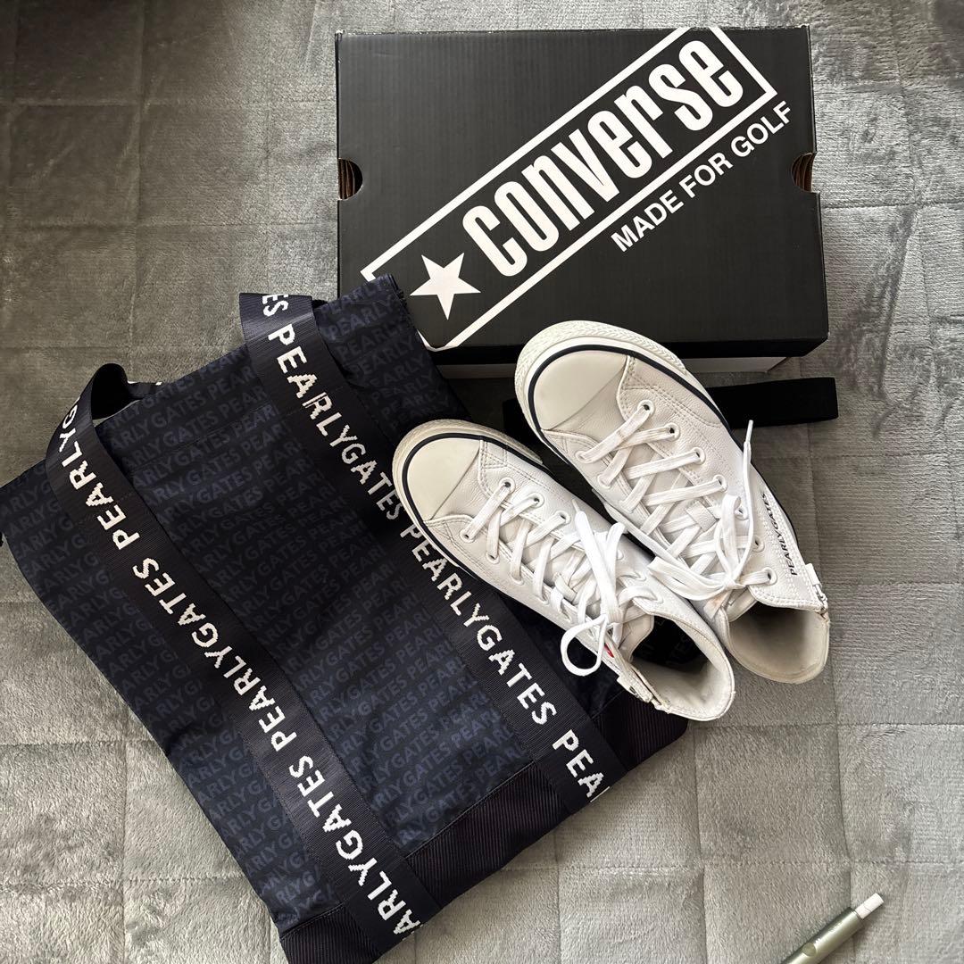 パーリーゲイツ コンバース ゴルフシューズ 白 ハイカット 24.5 袋 箱 楽天市場】【PREMIUM OUTLET】在庫分のみですPEARLY GATES パーリー