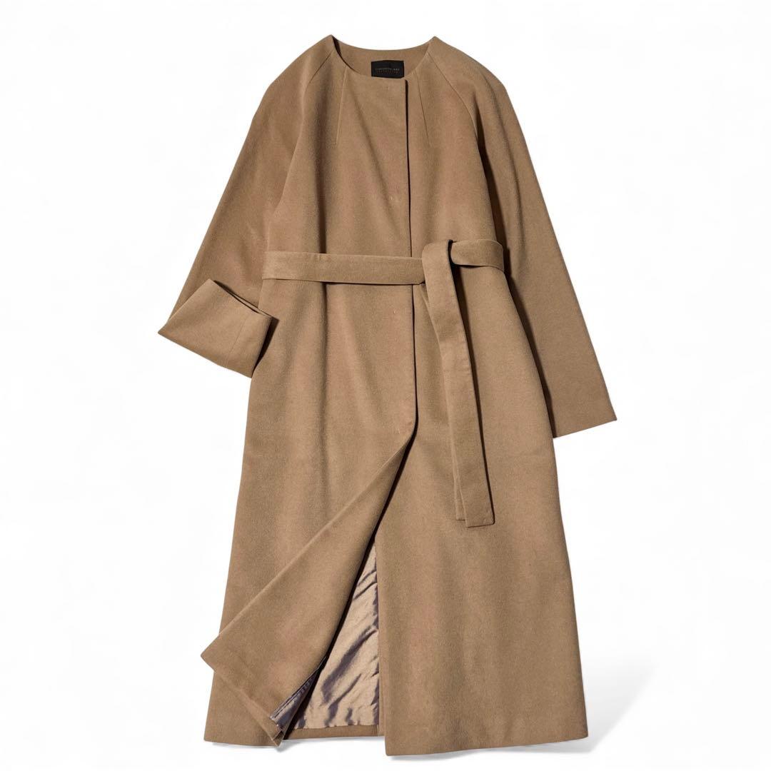 極美品✨️定価12万　トゥモローランド　ピュアカシミヤ ノーカラーコート　36 ピュアカシミヤ ノーカラーコート｜トゥモローランド 公式通販