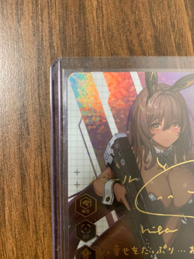 NIKKE DUEL ENCOUNTER 箔押しサインホロカードノワール＋おまけ - メルカリ