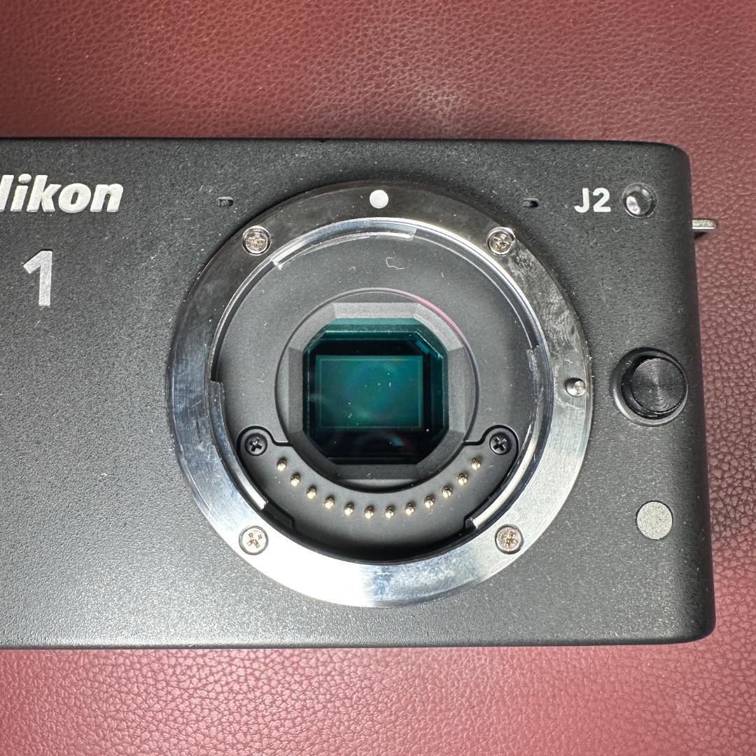 美品】Nikon 1 J2 ブラック ボティ＋単焦点レンズセット SD16GB付 Nikon 1