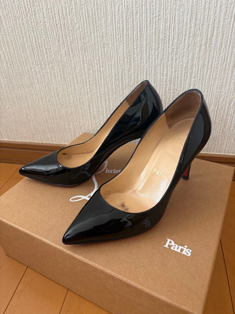 Christian Louboutinポインテッドトゥ ハイヒール パテント 100 mm パンプス - パテントレザー - ブラック - ウィメンズ