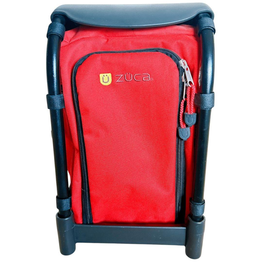 希少 レッド】 ZUCA 座れるキャリー LED点灯確認済 美品 機内持込OK