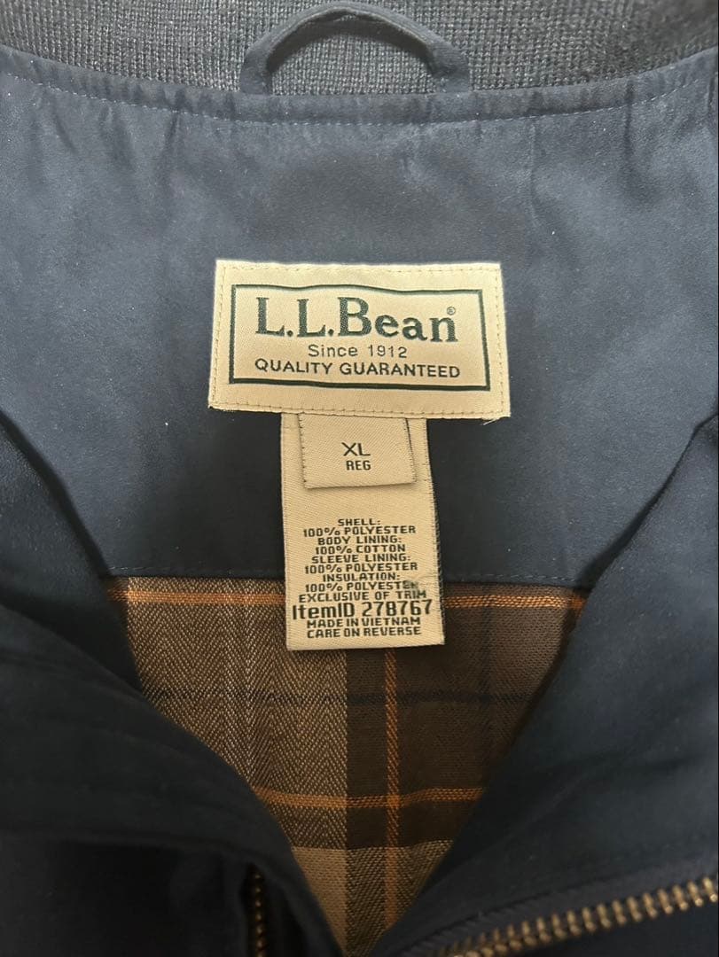 さ*つ様 エルエルビーン スイングトップ スエード ネイビー 裏地