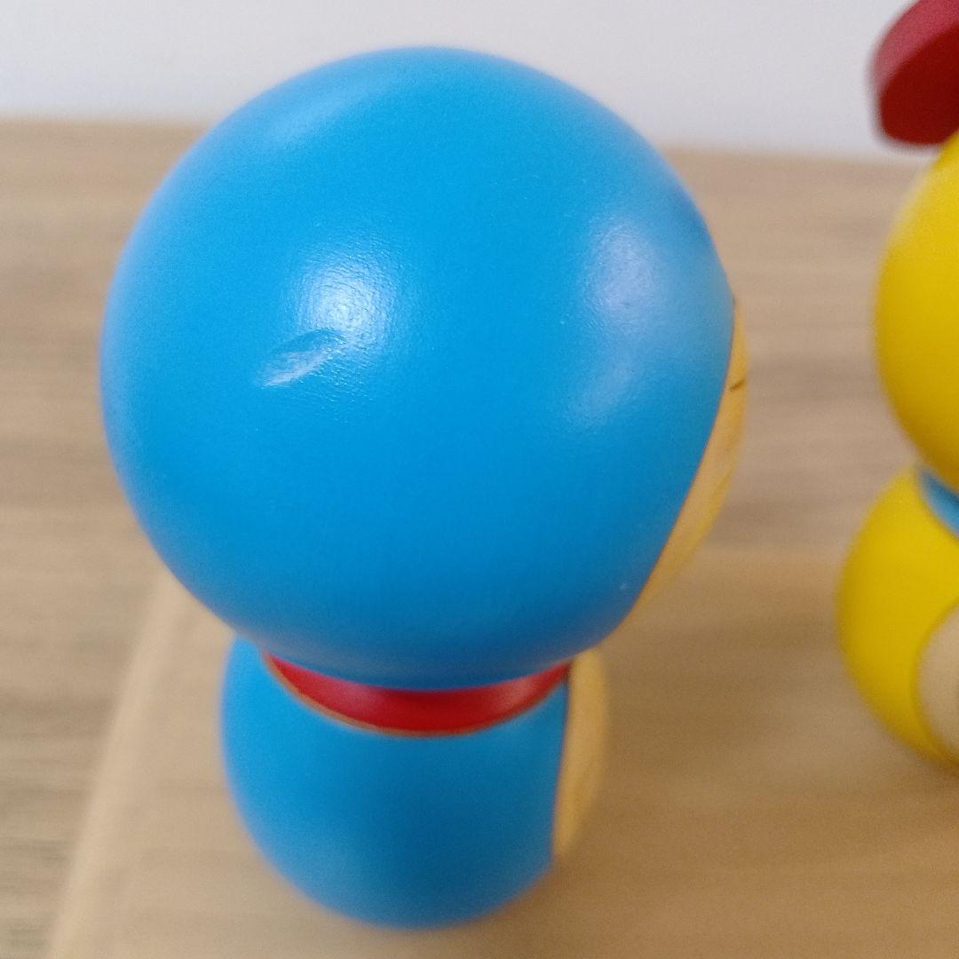 ドラえもん　ドラミちゃん　卯三郎こけし　2点台座セット 　藤子・F・不二雄