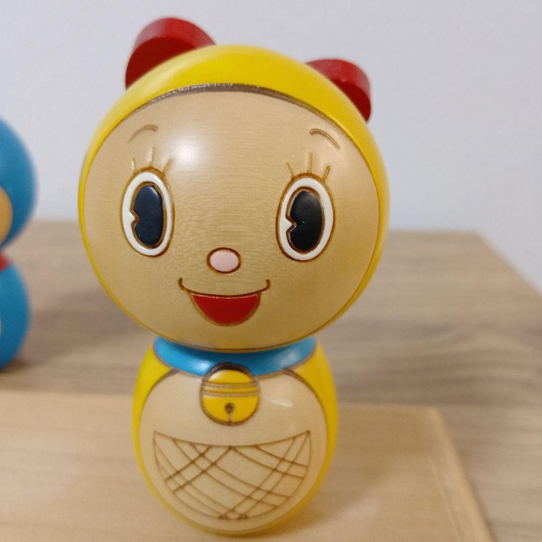 ドラえもん　ドラミちゃん　卯三郎こけし　2点台座セット 　藤子・F・不二雄