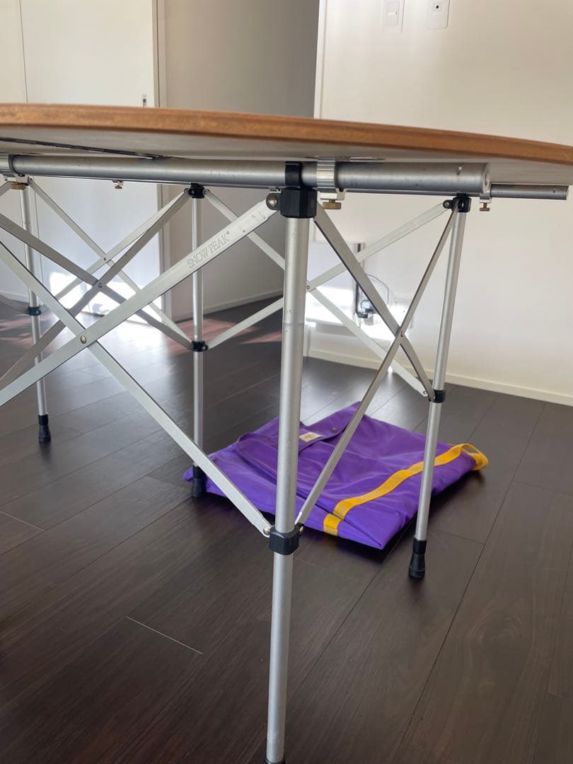 スノーピーク 折りたたみテーブル 円形 キッチンテーブル - メルカリ