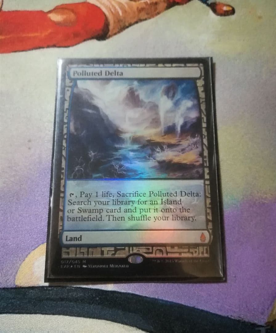 MTG 汚染された三角州　exp foil EX+](FOIL)汚染された三角州/Polluted Delta《日本語》【MH3】