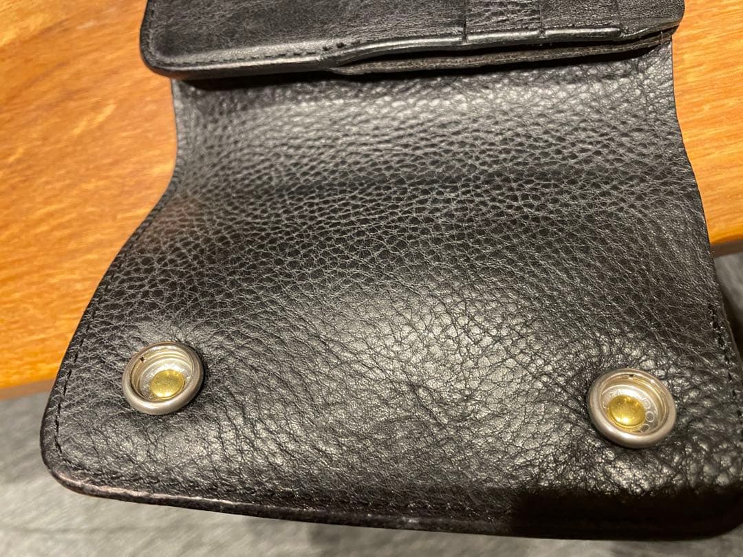 ZOさん専用】CALEE 本革 三つ折り財布 スターボタン付き - メルカリ