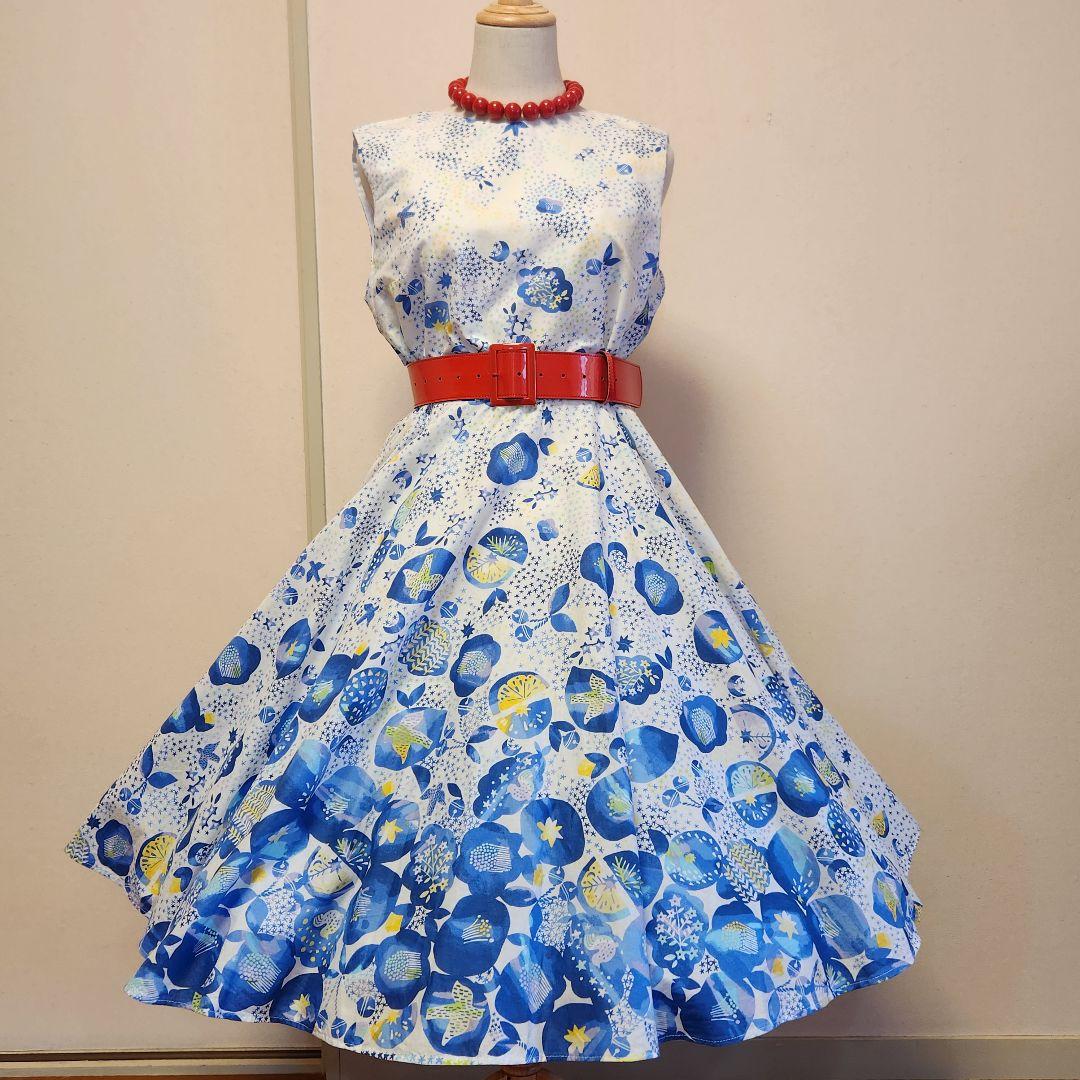 サーキュラーワンピース ロカビリー 全円形 - メルカリ