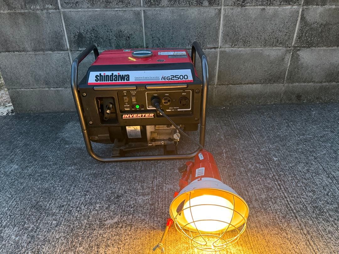 動作確認済 shindaiwa iEG2500 インバーター発電機 2500W - メルカリ