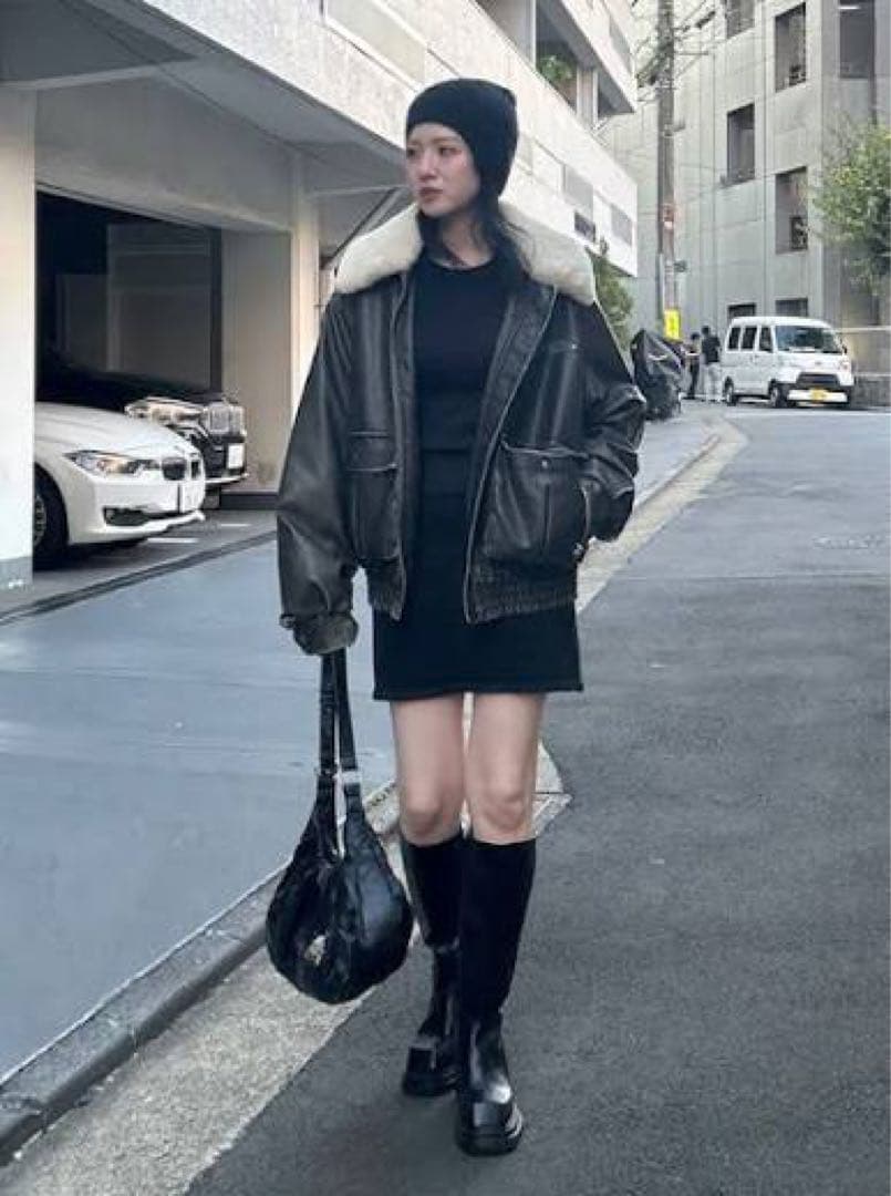 スライVINTAGE F／LEATHER S／ブルゾン - メルカリ