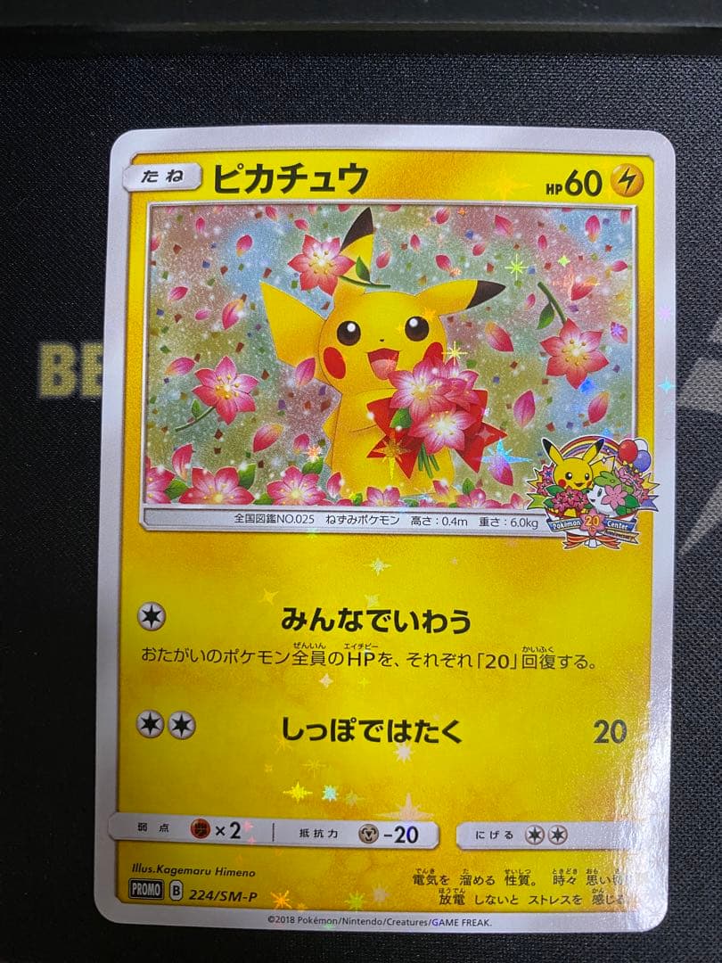 ピカチュウ：ポケモンセンター20周年記念キャンペーン PROMO SM-P