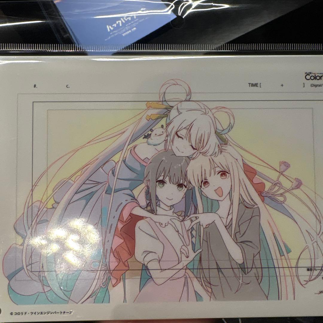 超かぐや姫 ラフ原画 アクリルパネル かぐや 酒寄彩葉 月見ヤチヨ