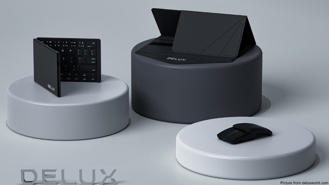 その他 Delux PockCombo - White Amazon.com: DELUX PockCombo Wireless Keyboard and Mouse with