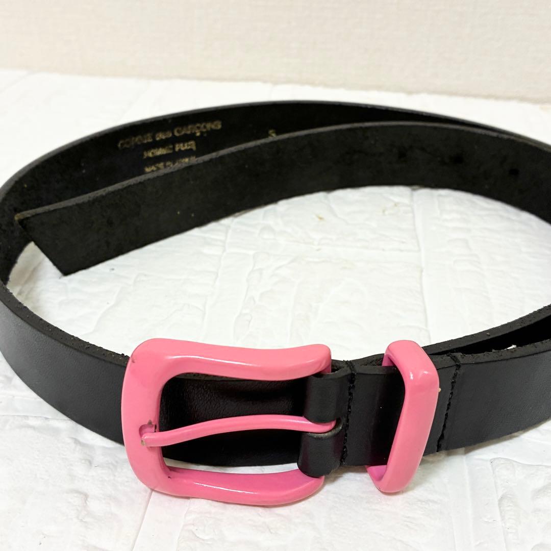 コムデギャルソンオムプリュス ショーアイテムベルトピンク　ブラック　S COMME des GARCONS HOMME PLUS - S COMME des GARCONS HOMME PLUS 25SS
