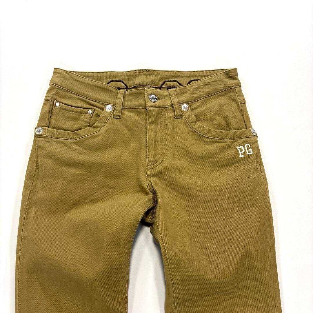 パーリーゲイツ 0/S ロングパンツ バックロゴ 刺繍 カーキ オールシーズン