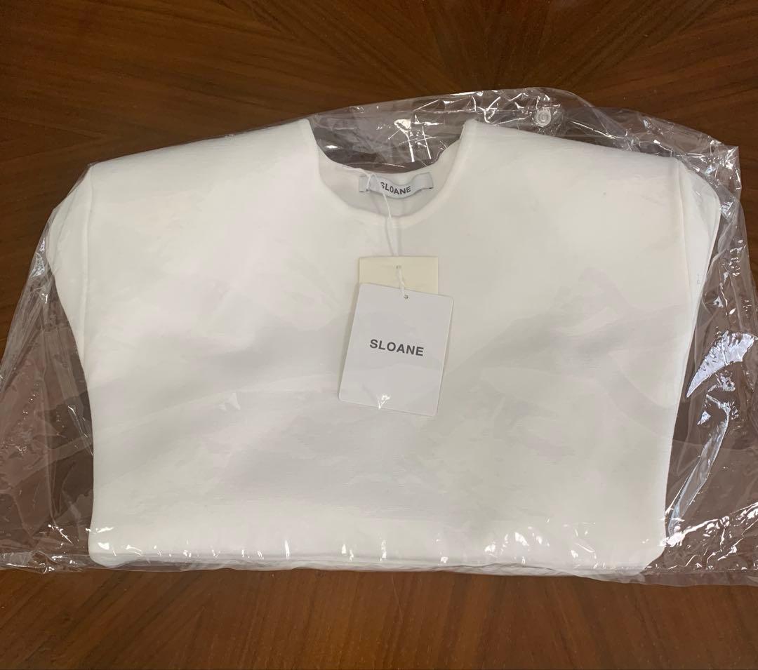 boutique310 SLOANE 肩で魅せるニット 佐藤佳菜子さん ホワイト - メルカリ