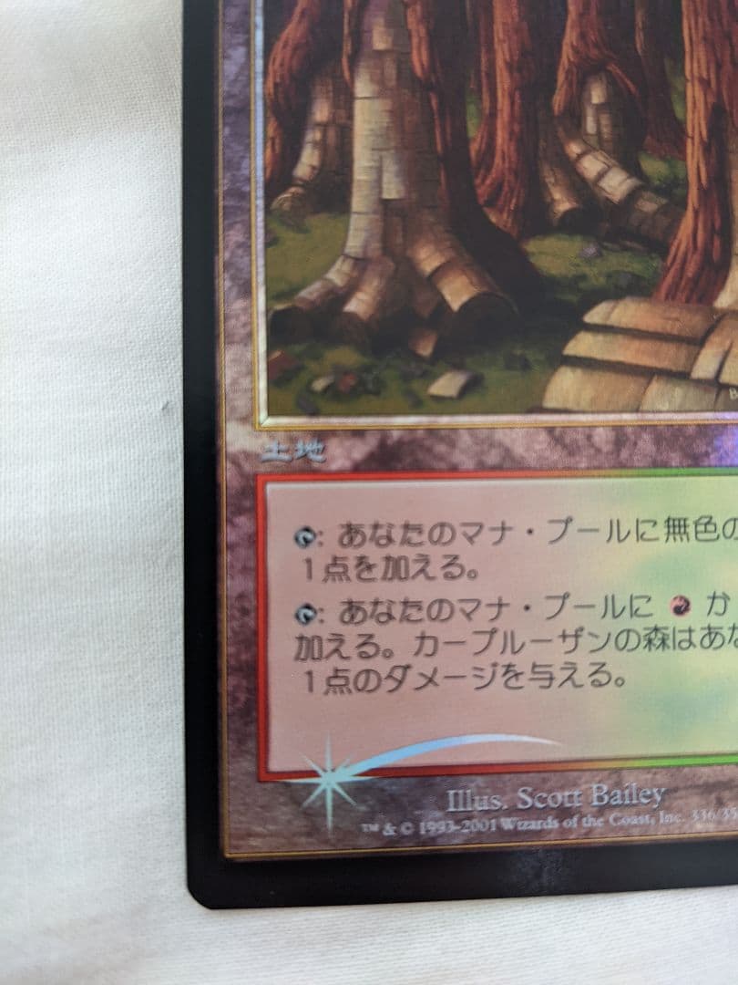 MTG カープルーザンの森　7版　Foil　日本語