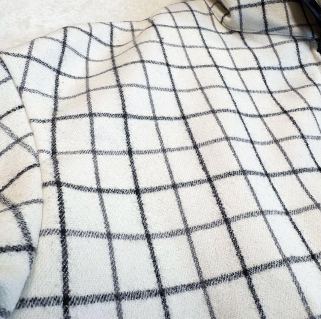 美品 ザ リラクス ハリントンジャケット バルカラー 格子柄 定価 75900