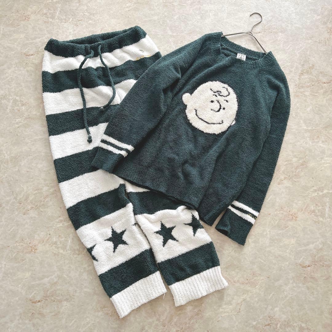 ジェラートピケ チャーリーブラウン スヌーピー ルームウェア パジャマ