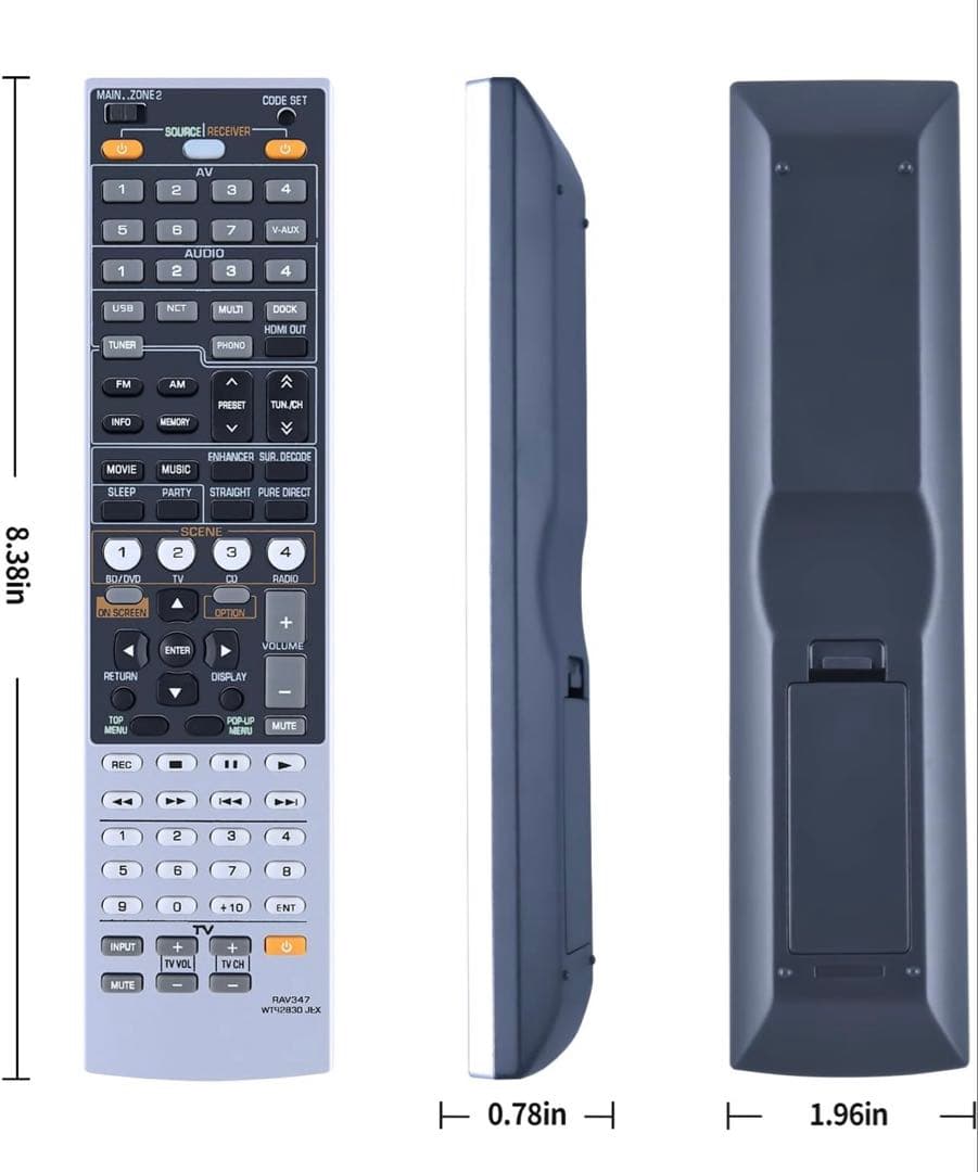 Yamaha RAV347 WT92830 JEX リモコン - メルカリ