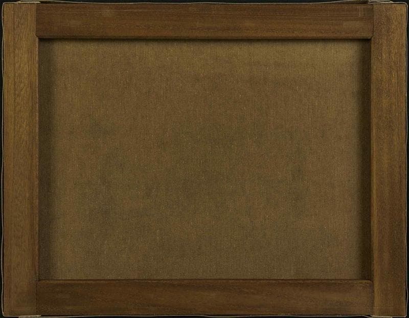 岸田劉生 油彩 肉筆『湯呑と茶碗と林檎』表サイン 鑑定書 F6号 額装