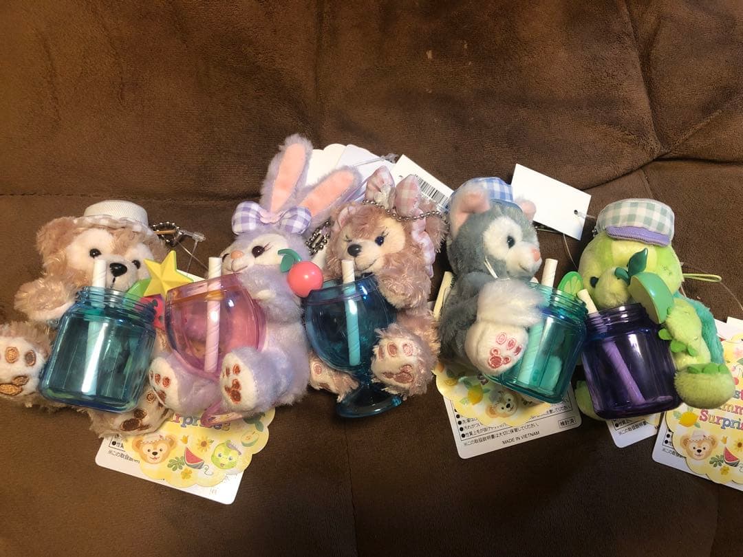 ディズニーシー 夏限定 ダッフィー＆フレンズ ぬいぐるみストラップ5点