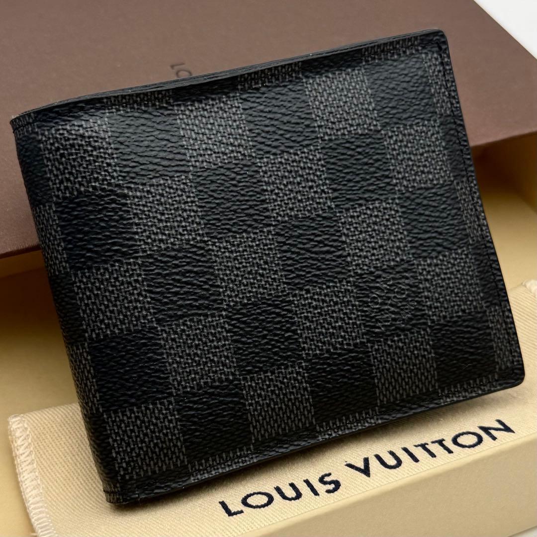 極上美品】ルイヴィトン ダミエ グラフィット ポルトフォイユ アメリゴ