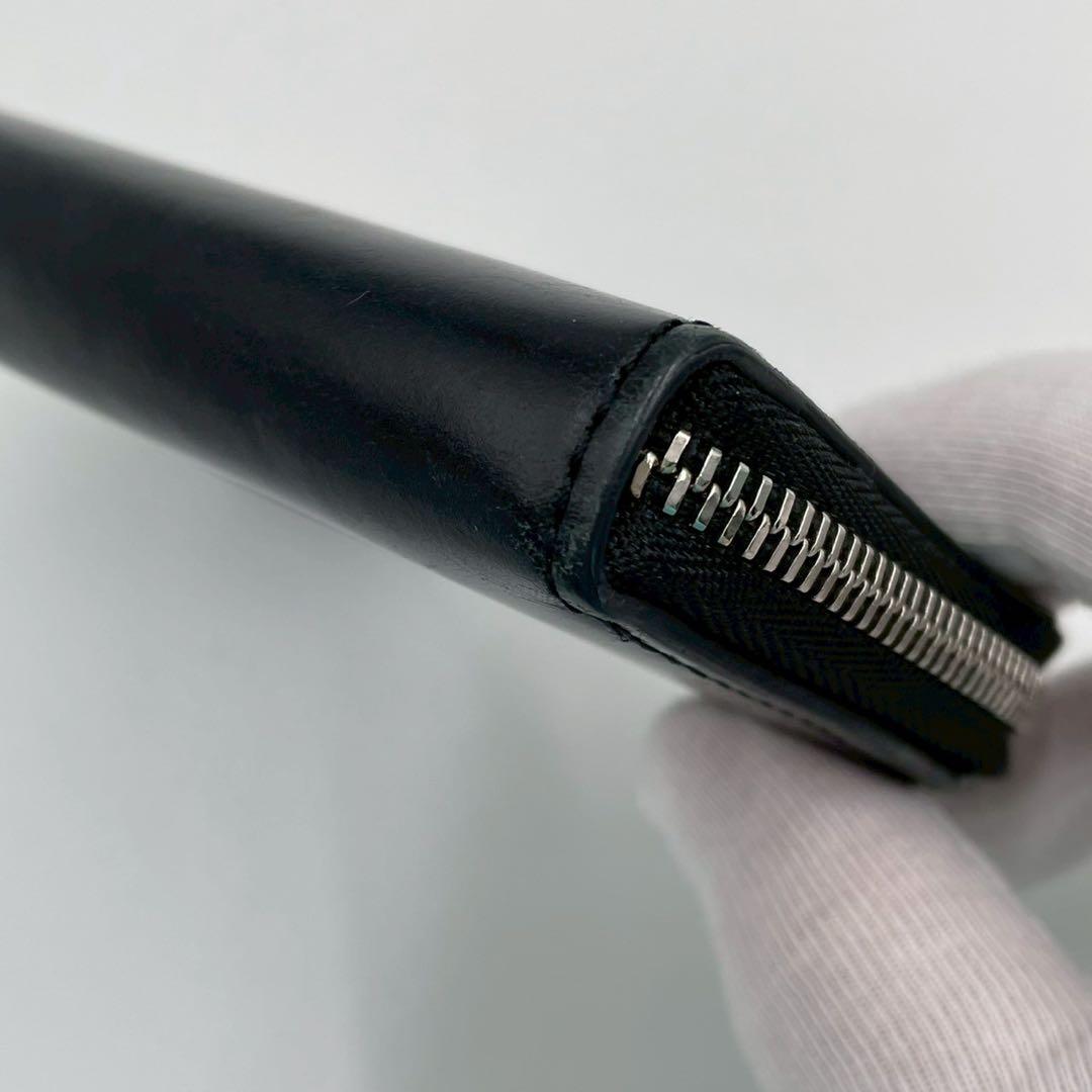 美品 ソメスサドル コードバン コンパクトウォレット L字ファスナー