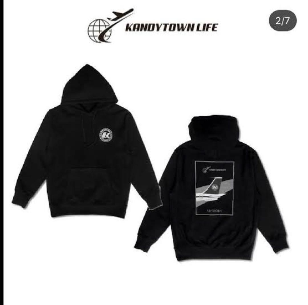 kandytown ADVISORY tour パーカー 黒 Lサイズ - メルカリ