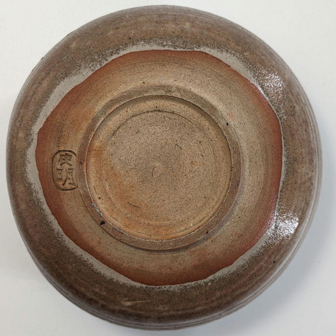 岡山県重要無形文化財 黒井一楽 虫明焼 茶盌 共箱 抹茶碗 抹茶茶碗